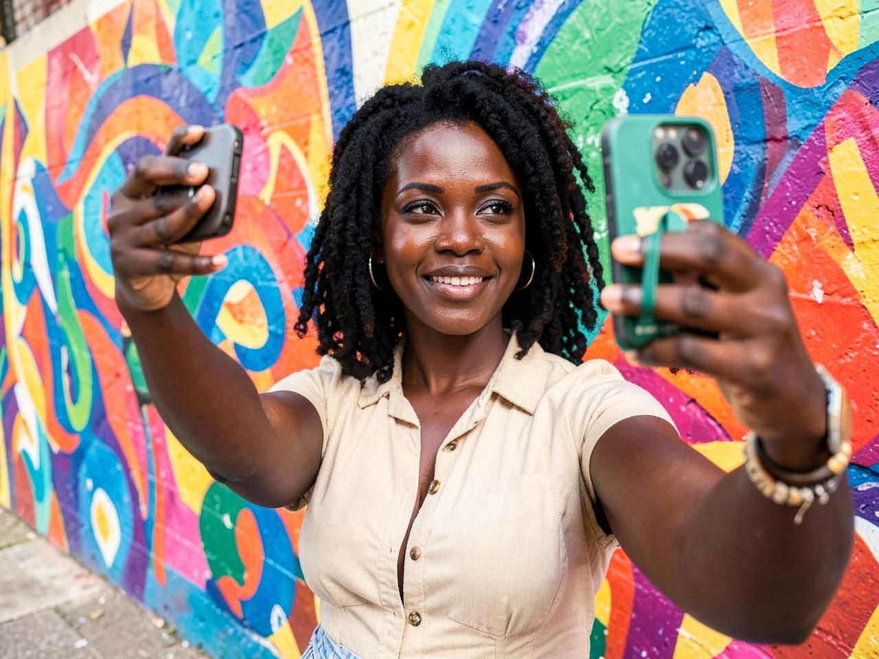 Ambassadeur réalisant une mission Instagram