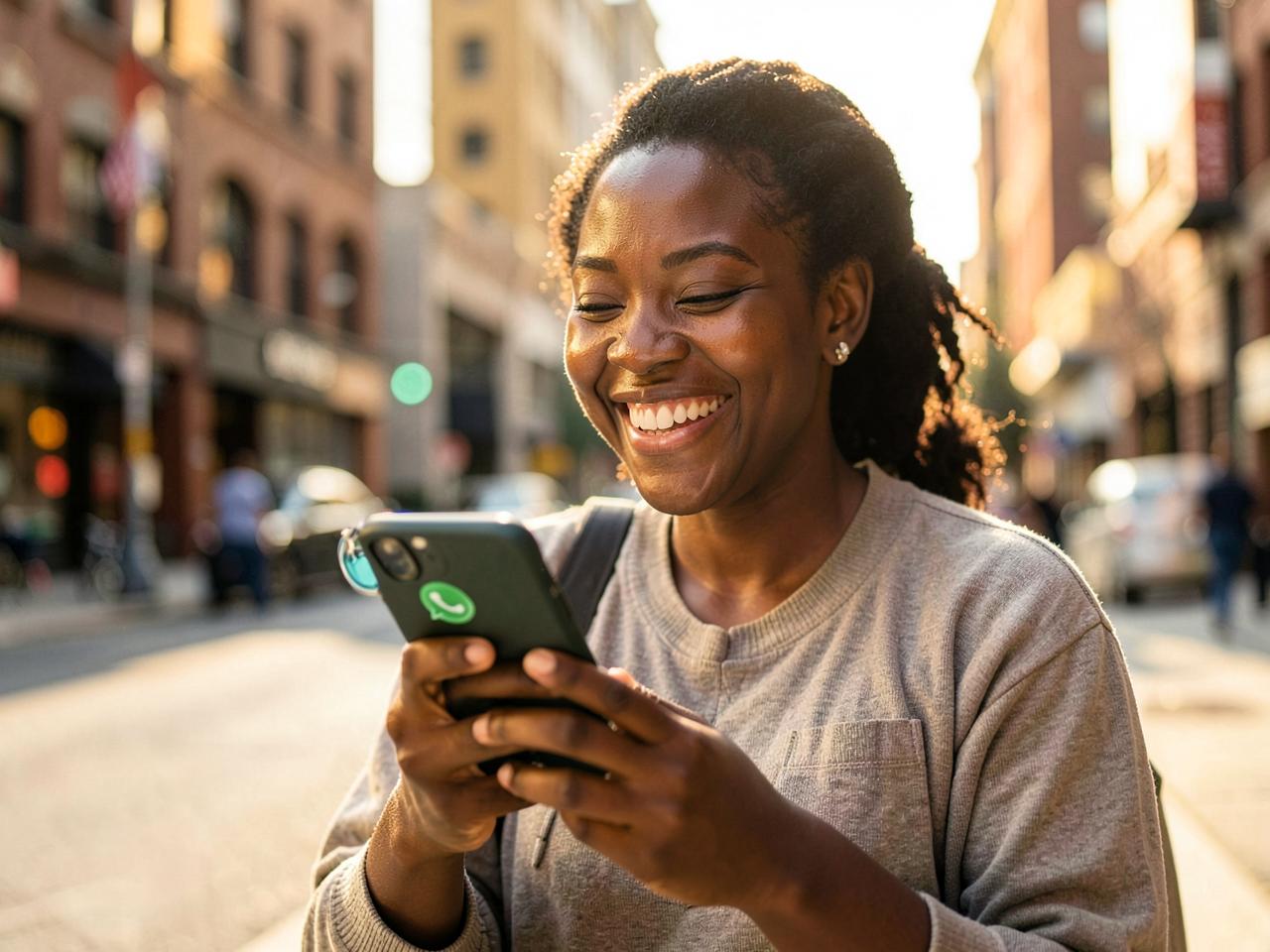 Ambassadeur réalisant une mission WhatsApp